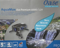 Schwimmteichpumpe Oase Aquamax 6000 12 Volt